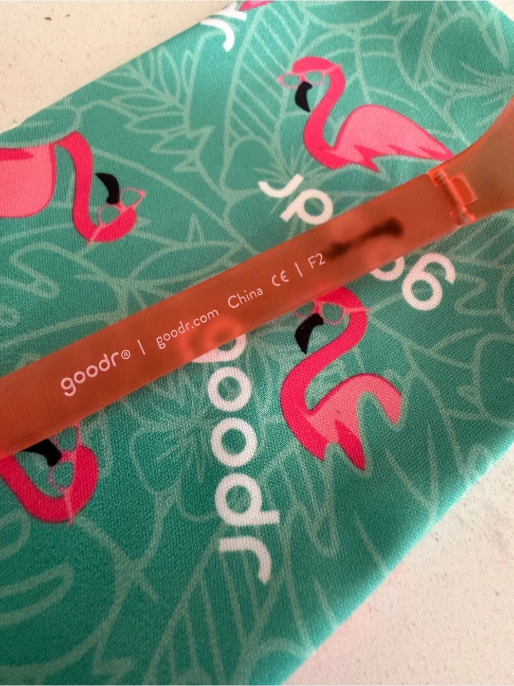 Orange Frame Sunglasses with Blue Lenses
